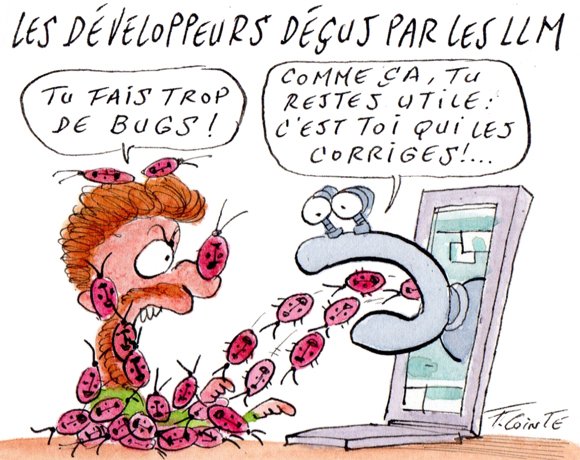 Dessin: Les développeurs perdent confiance dans les résultats de la GenAI